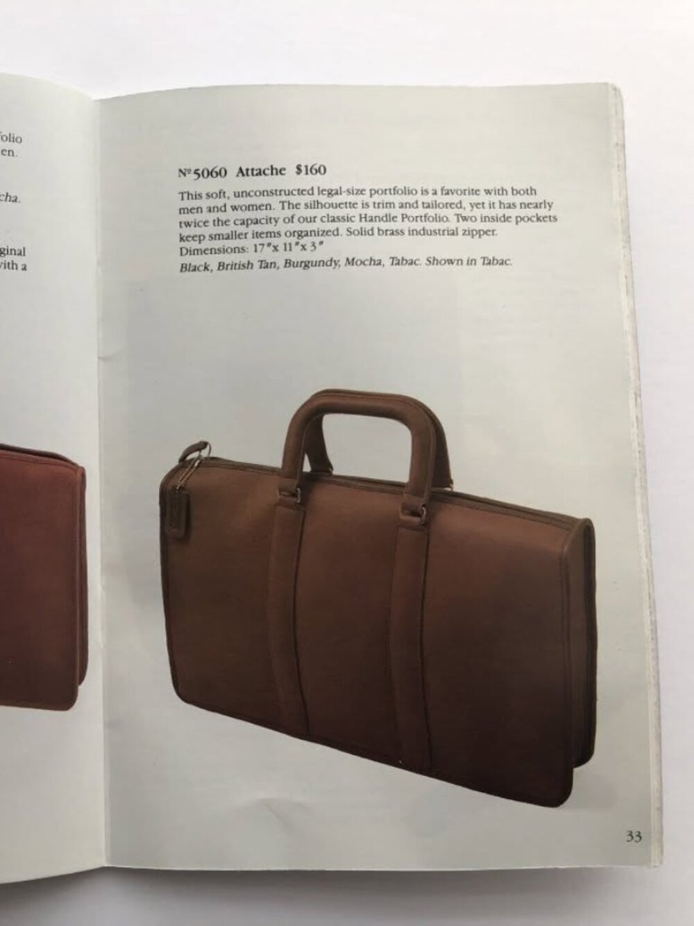Vintage NYC Era Burgundy Coach (1985 Winter Catalog) Briefcase Attache Bag - Picture 15 of 15